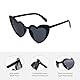 Herz Sonnenbrille Hochzeit Damen, 12 Stück Bride to Be Deko Sonnenbrille Herzform und 12 Team Tattoo Aufkleber, Party Brillen Herz Sonnenbrille Team Bride, Hippie Herzförmige Brille für Wedding Décor