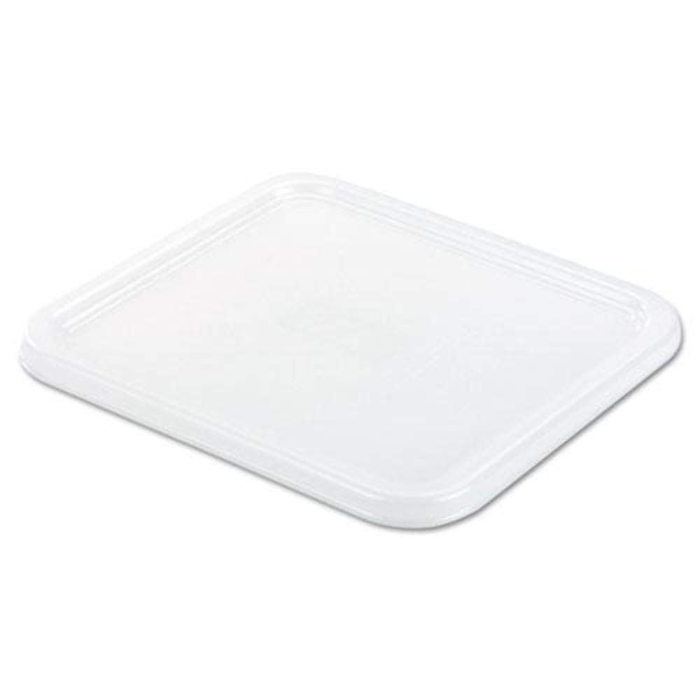 Commercial White 8 4/5 x 8 3/4 SpaceSaver Square Container Lid by Rubbermaid – 2 QT, White, Model 6509WHI
