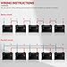 AUTOXBERT 4 Gauge 20mm2 60cm 5/16inch Car Battery Cable Wire Inverter Positive Negative Automotive Replacement Battery Cables Extender Kit