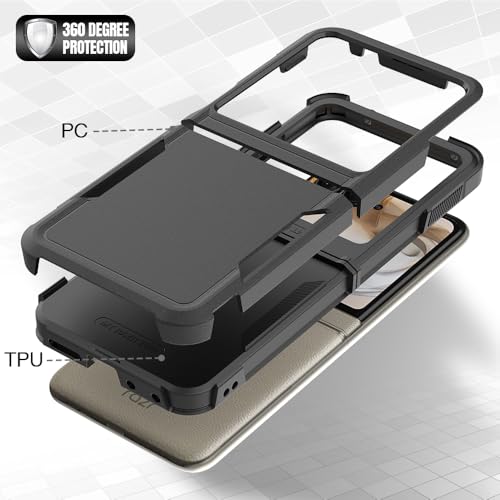 HWPIVOX Capa de celular para Motorola Razr 50 5G, [proteção rígida de policarbonato] + [Amorteciment