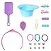 Barbie Doll Styling Head, Blonde Hair with 20+ Hair Styling Accessories Including Star & Butterfly Color Change Hair Clips