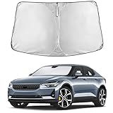 EcoNour Windshield Sunshade for Polestar 2 2020-2023 2024 2025, Sun Visor for Front Windshield & Window Sun Shade Cover, UV Heat Blocker & Protector, Car Accessories