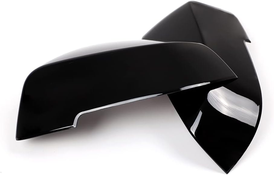 Car Side Mirror Guard Cover Trim Compatible with BMW 5 Series GT F10 F07 2014-2017 BMW 7 Series F02 2013-2015 ABS 2PCS Rear View Mirror Anti-Scratch Cover Trim Accessories (Glossy Black)