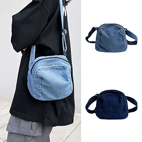 Shoulder Bag for Women Men Large Bag Crossbody Bag Handbag Bag Purse Satchel Fashion Bags Washed Denim Crossbody Bag2