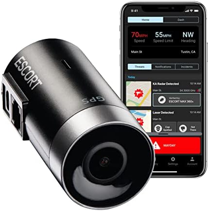 Escort M2 Smart Dash Cam, 1080P Full HD Video Dash Cam, Incident Reports