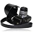 Produktbild MegaGear Ever Ready Schwarz Leder Kamera, Tasche für Panasonic LUMIX GX7 + 14-42mm und 20mm Objektiv Digital Kamera