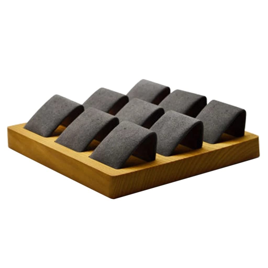TJLSS 2-teiliges Holz-Aufbewahrungs-Ohrring-Tablett, Ohrring-Display-Karten, Ring, Armband, Geschenkbox, Schmuck-Organizer, Ohrring-Halter Present