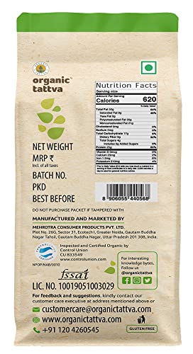 Image of Organic Tattva, Organic Peanuts 500 Gram | Groundnut /Moongfali /Singdana | Rich in Protein | Zero Transfat | Healthy Snacks | Naturally Gluten Free |Pesticide and Chemical Free
