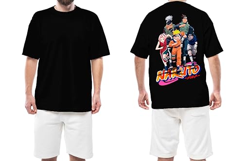 Image of Men's Teddy Oversized Printed Cotton Rich Round Neck Half Sleeves Tshirt