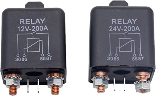 Relé de alta corriente 24V 200A continuo JCAKES para motor de camión y automóvil 2
