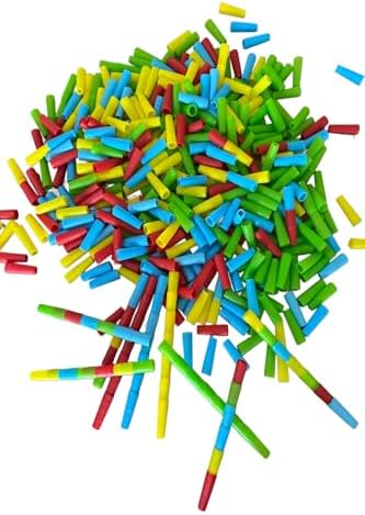 Hyd Eğitici Oyuncak 200 Parça Boru Dizme Geçirme Renk Algı Motor Beceri Yapı Blokları Zeka Oyunu - Görsel 2