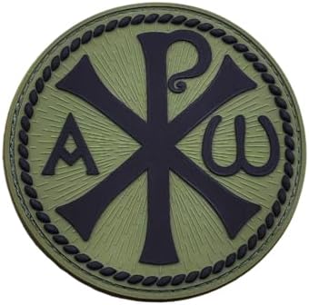 Chi Rho Jesus Christ Symbol Tactical PVC Patch Compatible With Velcro ...