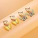 A chic set of 20 pairs clip on earrings for girls without Pierced Ears,Vibrant Themes Like Flowers, Unicorns, Ladybugs, Butterflies, Sheep