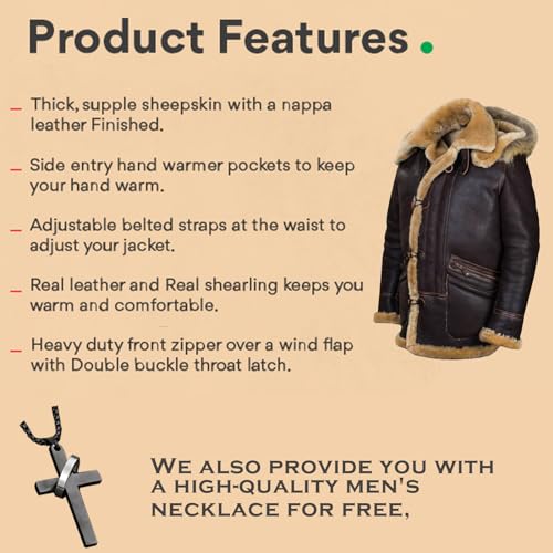 Men's Lamb Wool Coat Faux Leather Fleece Lined Jackets Heavyweight Suede Warm Winter Biker Coat Extra warm hood3