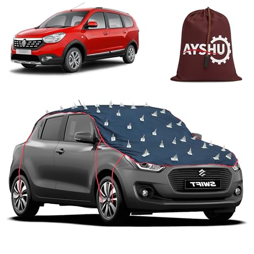 Image of AYSHU Water-Resistant Spike Car Cover for Renault Lodgy - Protects from Dogs, Monkeys, Dust, Sunlight & UV - Full Roof Universal Fit