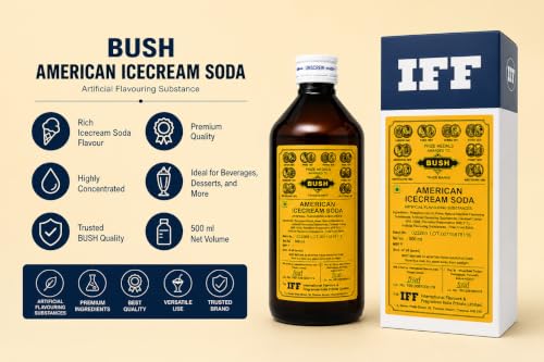 Image of IFF, Bush American Icecream Soda, An Artificial Cream Soda Flavouring Agent - 500 ML