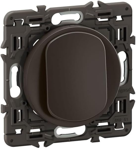 Céliane Single or Two-Way Switch Large Button - 10A - Lighting Control - Ready to Install - Black