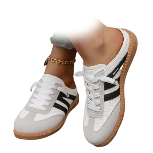 Women's Slip-On Sneakers, Women's Colorblock Sneakers, Lightweight Round Toe Casual Sports Slippers, Casual Slides Comfortable Breathable Sports Shoes