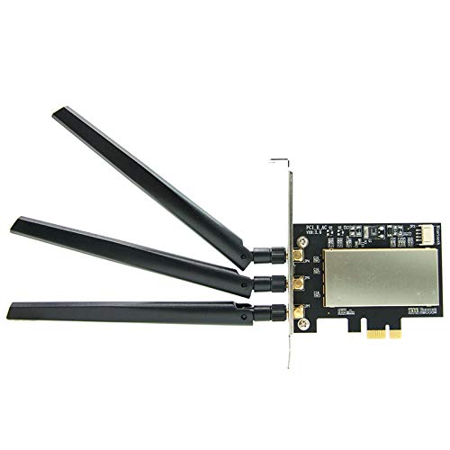 for Bcm94360CSAX Bcm943602CS Bcm94331CSAX WLAN Card Desktop PCI-E Converter Adapter + Antenna for Ap