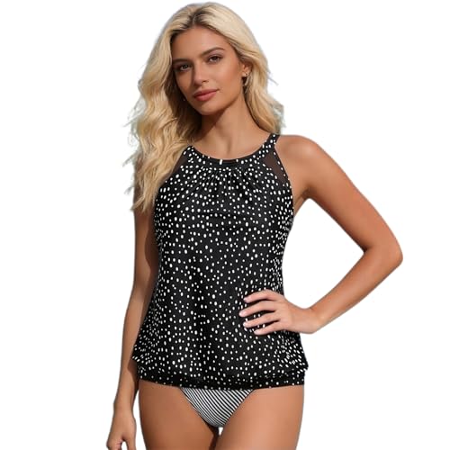 Tankini col montant extensible WWricotta coupe blouson fluide et ample