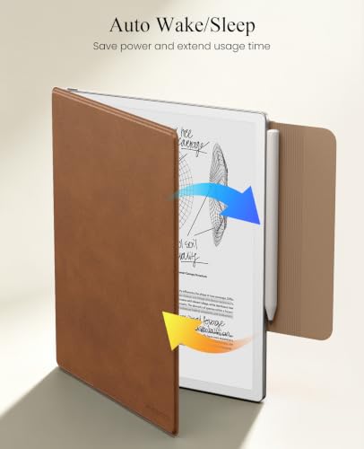 Image of MoKo Case for Remarkable Paper Pure 10.3 inch 2026 with Pen Holder, Brown