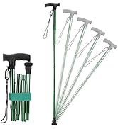 ELorgzem Ausziehbarer Gehstock Mit, Fünf Größen Verstellbarer Gehstock, Faltbare Gehstöcke Für Fr...