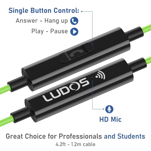 Image of LUDOS Clamor USB C Headphones for iPhone 17 16 15 Pro Max Plus Air iPad Pro, 5 Years Warranty, USB-C Earbuds for Samsung Galaxy S26 S25 S24 S23 Ultra S22 S21 FE S20 A55 A54 A53, USB Type C Earphones