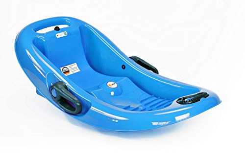 KHW Unisex Jugend Snow Flipper de Luxe Schlitten, Iceblue, 99x51x30 cm Cover