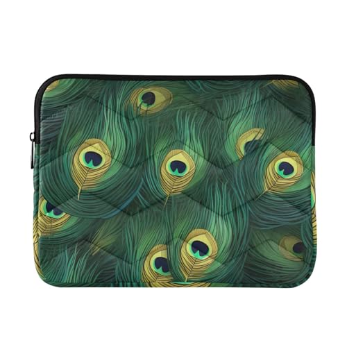 Funda verde para laptop 13-14 pulgadas resistente y protectora
