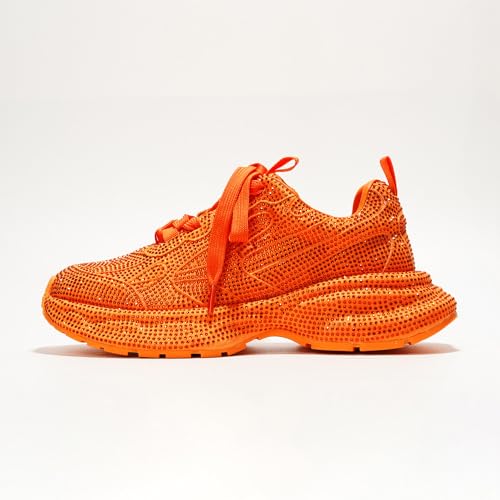 Cape Robbin Johanna Sneakers, Chunky Sneakers Women, Trendy Rhinestone Platform Sneakers, Chunky Black & White Sneakers Women3