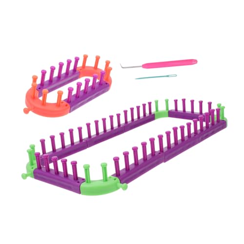 Gogogmee 1Set Mini Diversified Knitting for Scarf Hat Sweater Crafting Efficient Weaving Tools Kit with Excellent Flexibility for Beginners Advanced