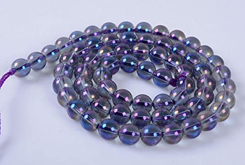 Quartz blanc titane 6mm LKBEADS créez vos bracelets de bien-être au quotidien avec ces gemmes