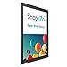SnapeZo Poster Frame 36x48 Inches, Black 1.7 Inch Aluminum Profile, Front-Loading Snap Frame, Wall Mounting, Wide Series