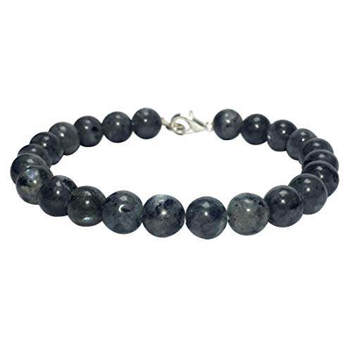 Bracelet en perles de labradorite noire cadeau ideal pour surprendre vos proches avec elegance