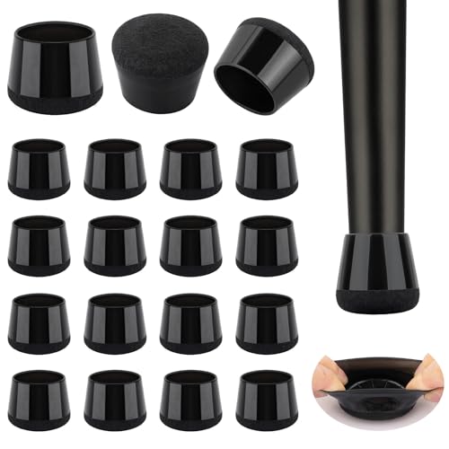 Image of 32 Pcs New Chair Leg Floor Protectors, Silicone Chair Leg Protectors for Hardwood Floors, Floor Protectors for Chairs, Chair Leg Caps Protect Wooden Floors from Scratching, Won't Tear