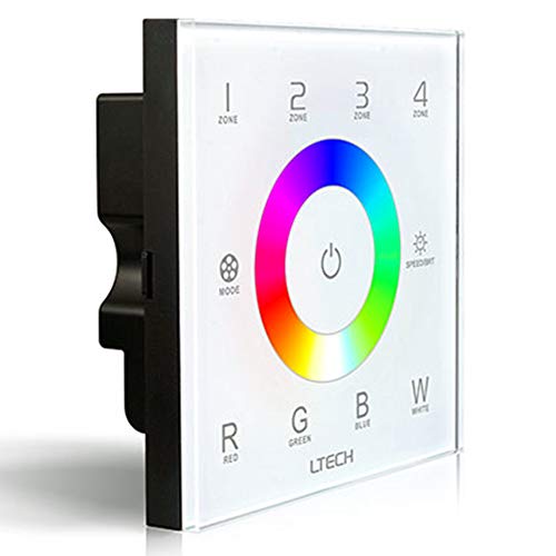 LTRGBW 2.4GHz DMX512 DX8 RGBW Sans fil Console Master RF LED Touch Screen Dimmer Controller 4 Zones Control RGB RGBW LED Ruban Bande LED
