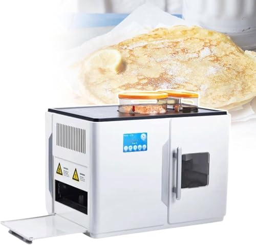Fully Automatic Roti Maker, Electric Chapati Tortilla Pancake Flatbreads Pita Making Machine,for Chapati, Flour Tortilla, Tawa, Dosa, Thickness Adjust,One Key to Make 20 Pcs