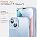 JETech Case for iPhone 14 6.1-Inch with Built-in Tempered Glass Screen Protector, Camera Full Cover All-Around Protection, Shockproof Bumper Phone Cover Clear Back, HD Film (Light Blue) JETech Case for iPhone 14 6.1-Inch with Built-in Tempered Glass Screen Protector, Camera Full Cover All-Around Protection, Shockproof Bumper Phone Cover Clear Back, HD Film (Light Blue)