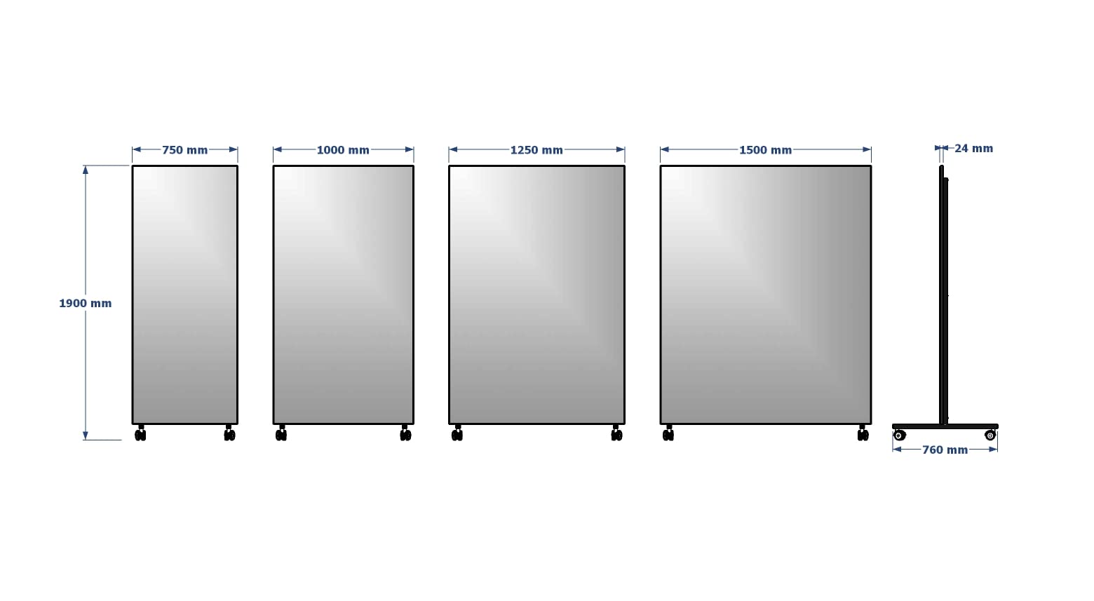 MySpiegel.de Rollbarer Therapiespiegel (Limone, 75 x 190 cm)