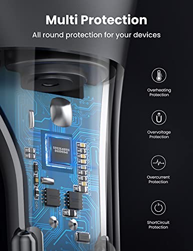 UGREEN Divisor de isqueiro de carro, carregador de celular USB de 84 W, carregador PD, adaptador de