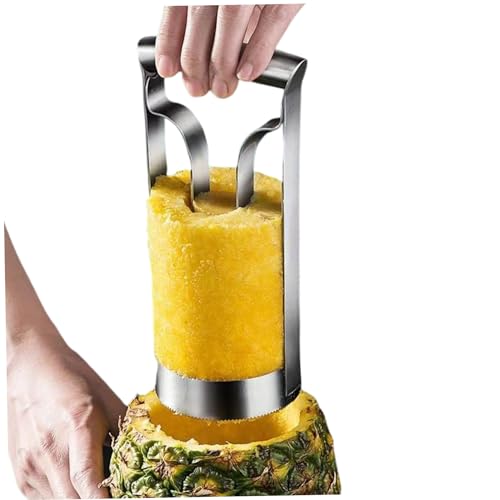 Coupe-Ananas Trancheuse En Acier Inoxydable Vide-Ananas Dissolvant De Noyau De Fruits Pour La Cuisine Anneaux Fruits 8cm Cutter Corer Slicer Core Remover Outil Cuisine