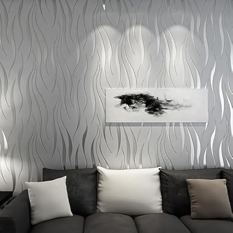 Trafagala Silver Grey Glitter Wallpaper Roll Cover