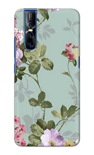 Image of Printed Hard Back Cover Case for Vivo V15 Pro Back Cover (Floral Painting) -1302