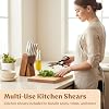 EDELHAUS Knife Set with Block – 9 pcs Stainless Steel Kitchen Knife Block Set - Professional Knife Block with Sharpener and Scissors - Kitchen Knife Set with Acacia Wood Block & Steel Handles