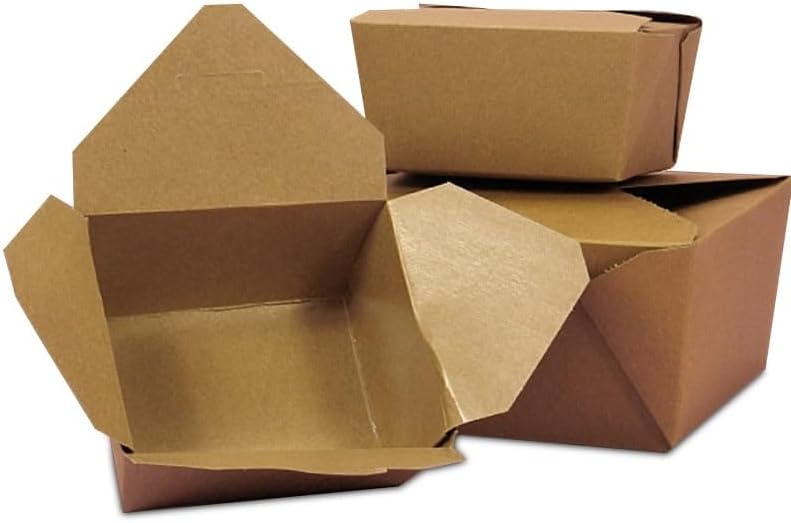 Kraft Takeout Box 8-3/4" X 6 7/16" X 3 1/2" | Quantity: 40