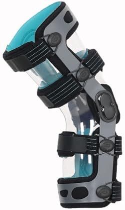 Komzer ACL Knee Brace, Functional Knee Support for PCL, MCL, Ligament Sports Injuries, Meniscus Tear, Relief from Knee Joint Pain with Side Stabilizers for Men & Women, M-Right