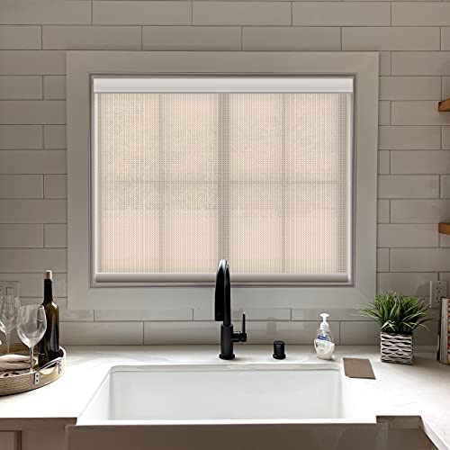 Hiladuo Roller Blinds High Precision Smaller Aluminum Valance Styles Customized Color And Size Manual Window Shade With Lift Cord Accuracy In 0.1" Made In The Usa #TOP1