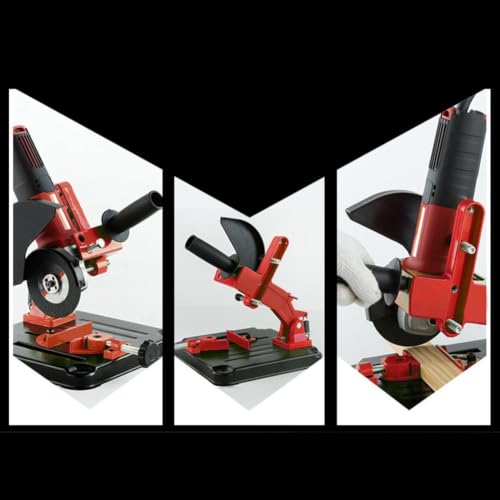 Soporte para amoladora angular para evitar vibraciones en operaciones de corte 5