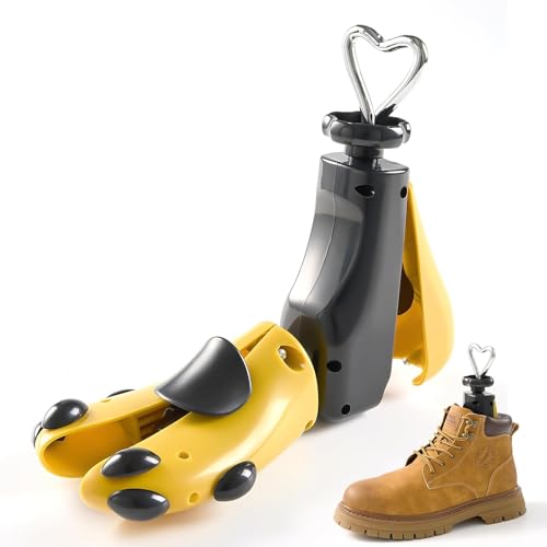 QMD Schuhspanner Damen und Herren Stiefelspanner mit Schuhlöffel, 4-Wege Schuhdehner Schuhweiter für Einstellbare Länge und Breite, 42-47 (Yellow 1PC(42-47)) QMD Schuhspanner Damen und Herren Stiefelspanner mit Schuhlöffel, 4-Wege Schuhdehner Schuhweiter für Einstellbare Länge und Breite, 42-47 (Yellow 1PC(42-47))