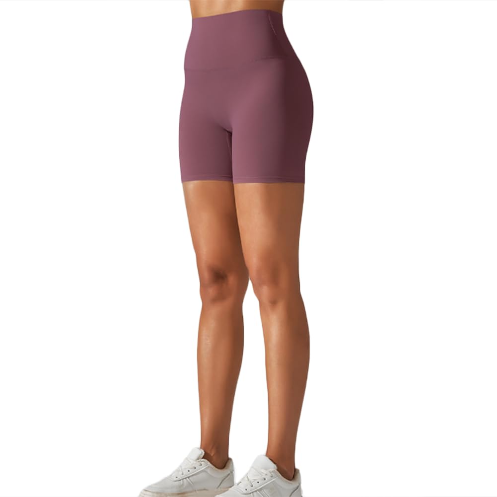 High Waist Womens Activewear Yoga Butt Scrunch Biker Shorts for Gym Training and Sports